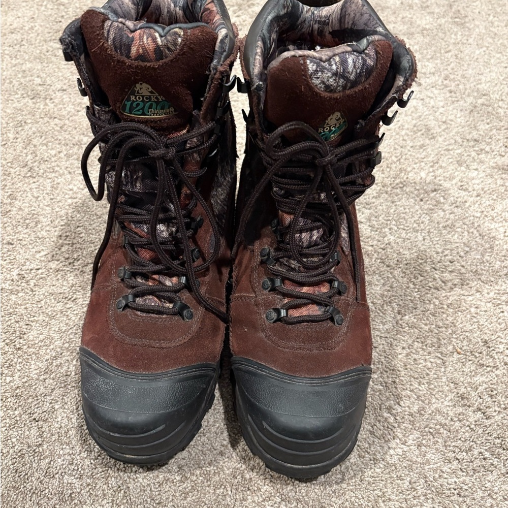 Rocky blizzard 1200 Dark Brown and Black Boots